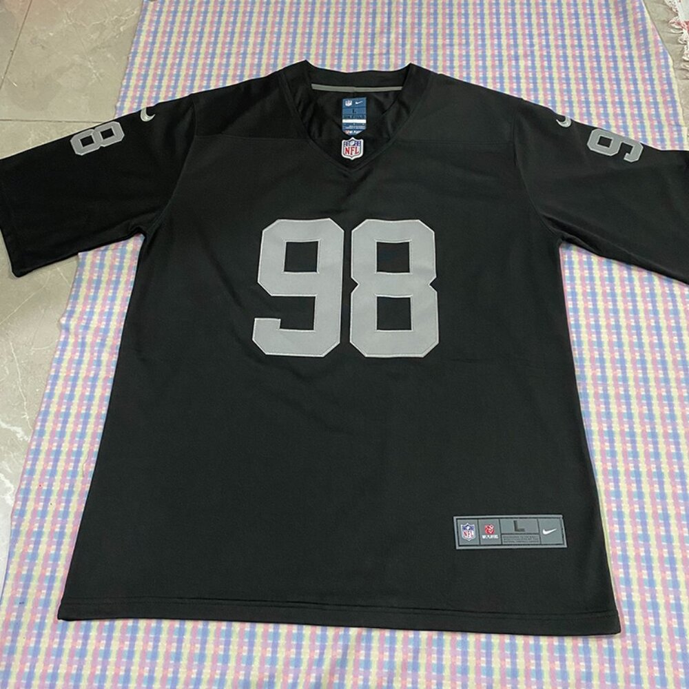Las Vegas Raiders Crosby Black Jersey No. 98